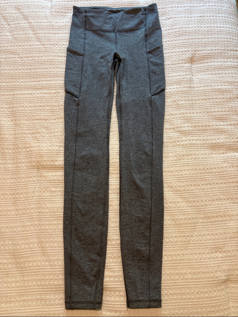 lululemon athletica Speed Up Tight 28” in Heathered Black (Grey)